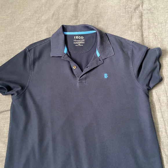 Mens Large IZOD Advantage Stretch Polo - Navy - Picture 1 of 3